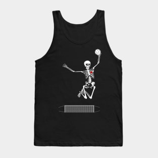 volleyball skeleton halloween Tank Top